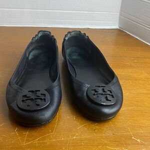 Tory Burch: Women's Minnie Travel Ballet Flats, Perfect Black